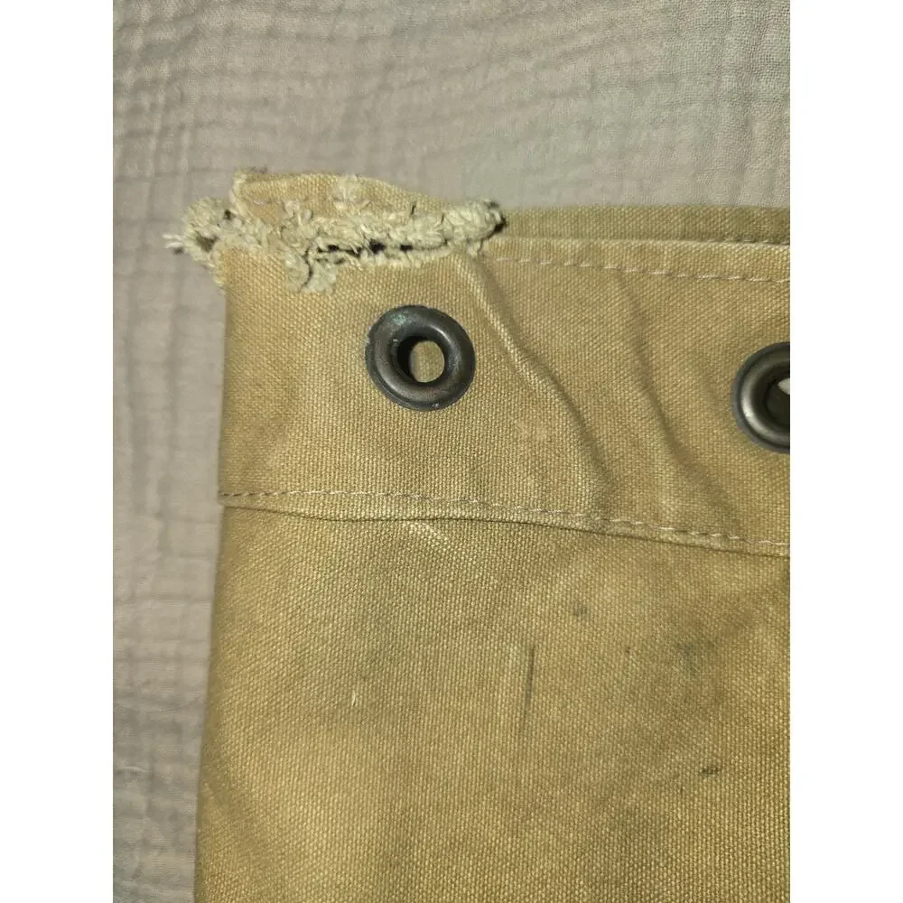 VTG Quicksilver Backpack Tan Rucksack Drawstring Bag 90s surf thrash skate rare